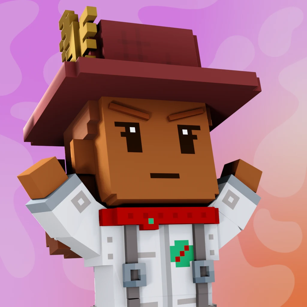 Pirate #9723 voxel render