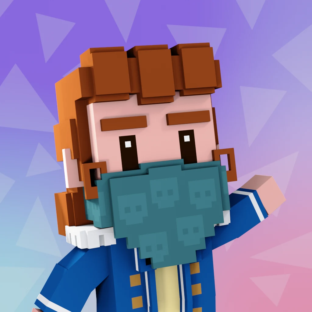 Pirate #9724 voxel render