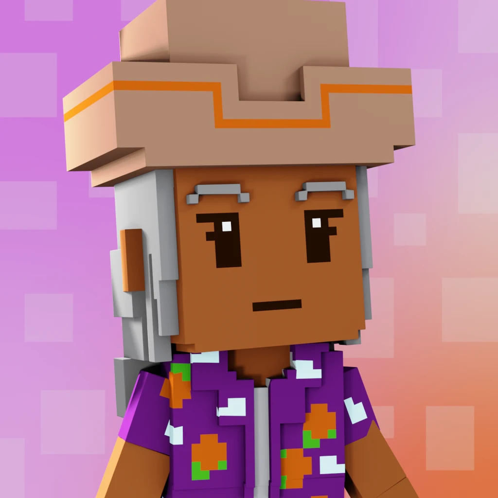 Pirate #9728 voxel render