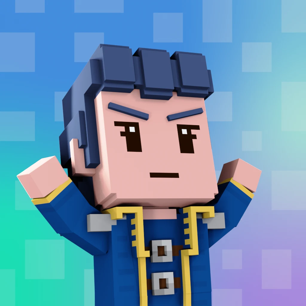 Pirate #9729 voxel render