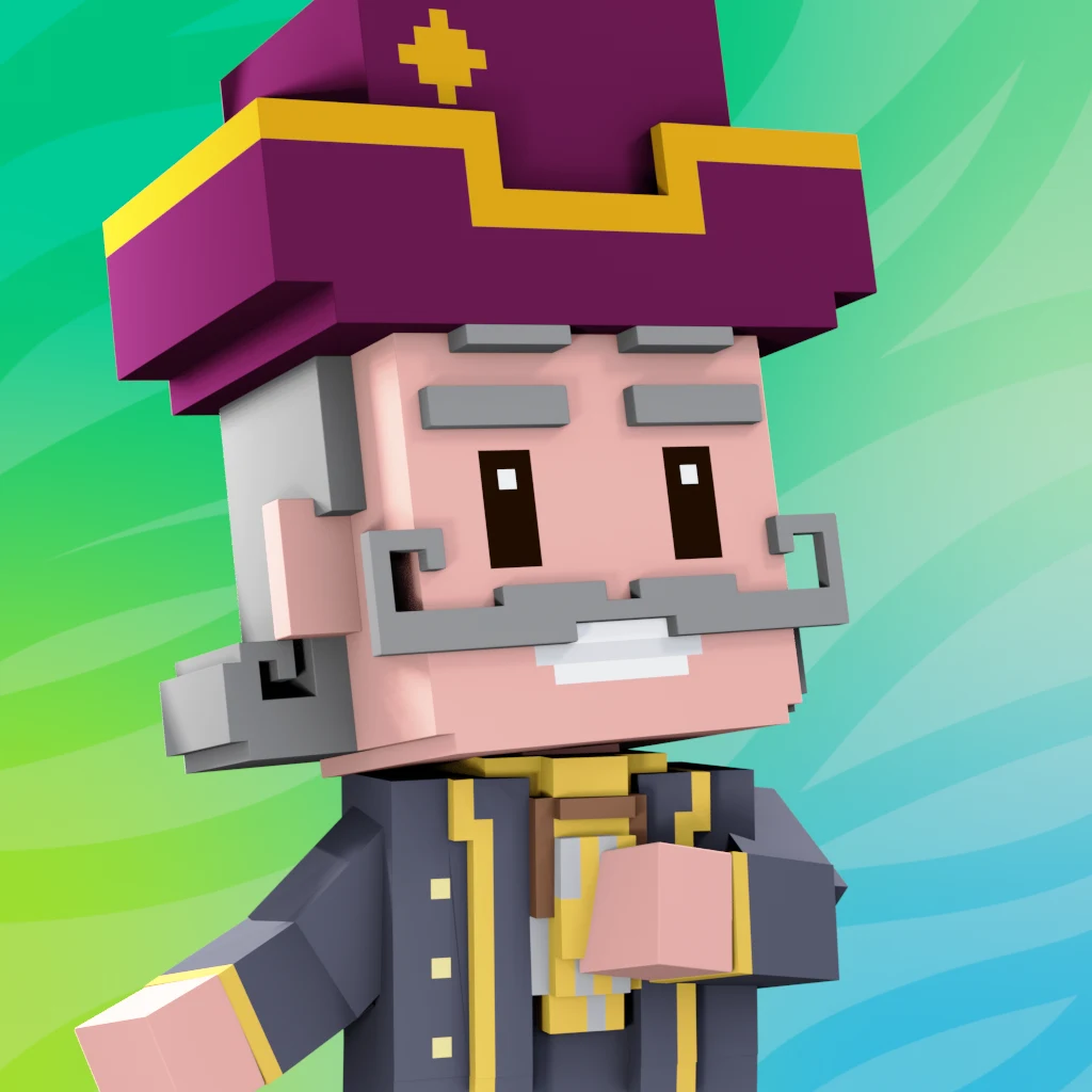 Pirate #974 voxel render