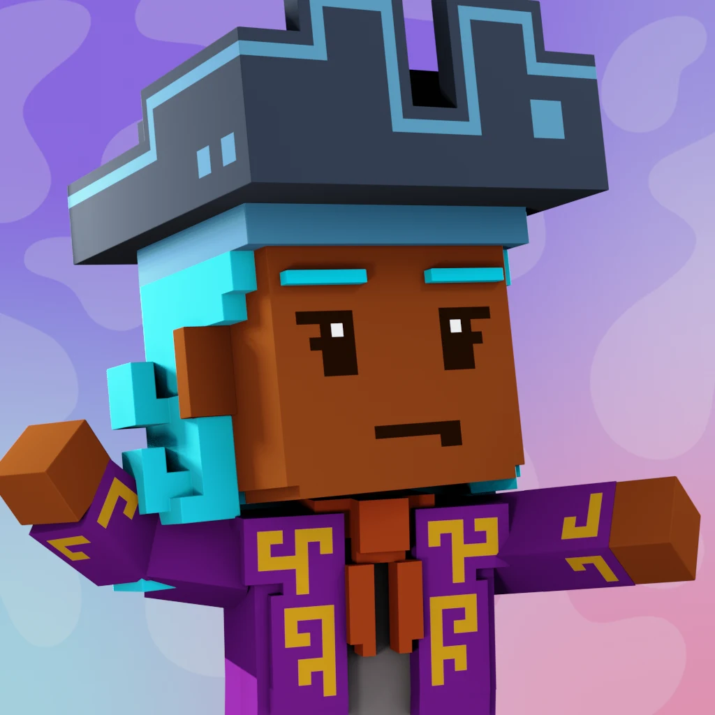 Pirate #9744 voxel render