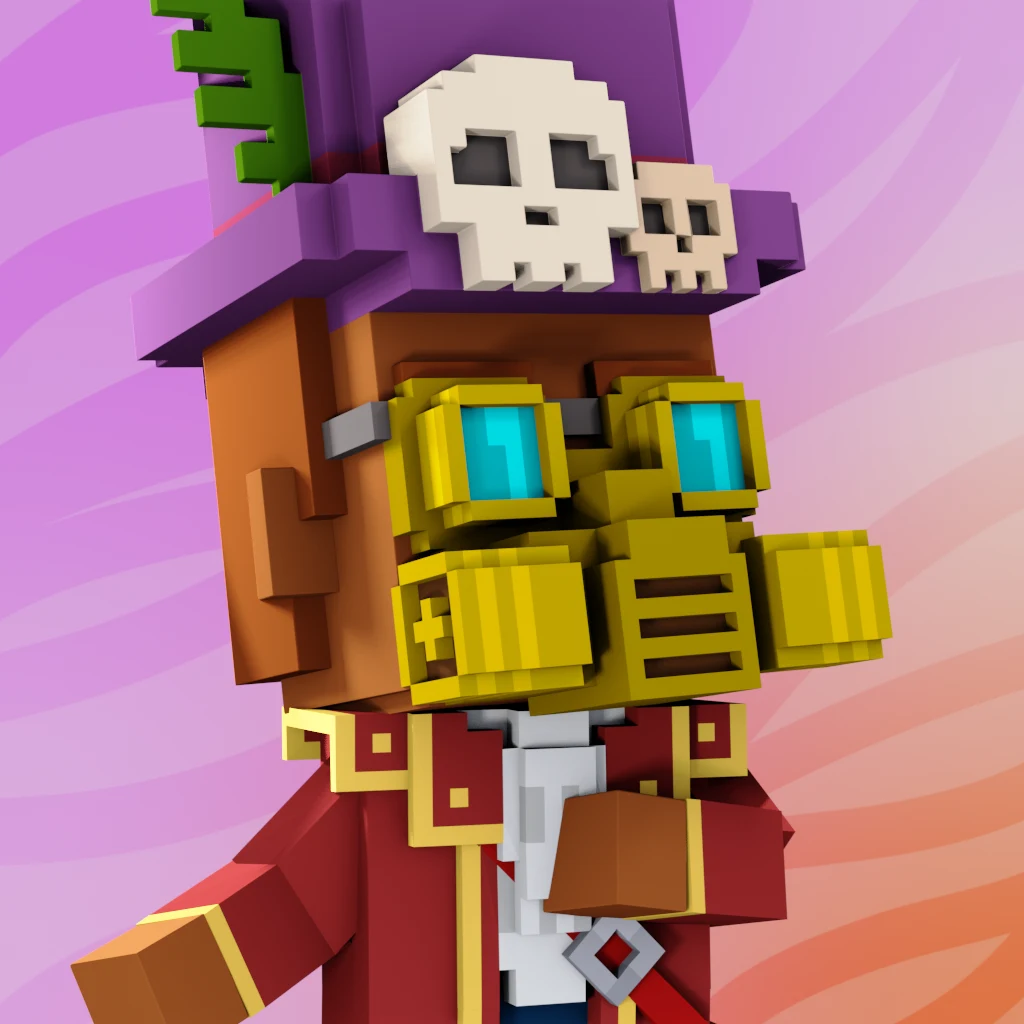 Pirate #9747 voxel render