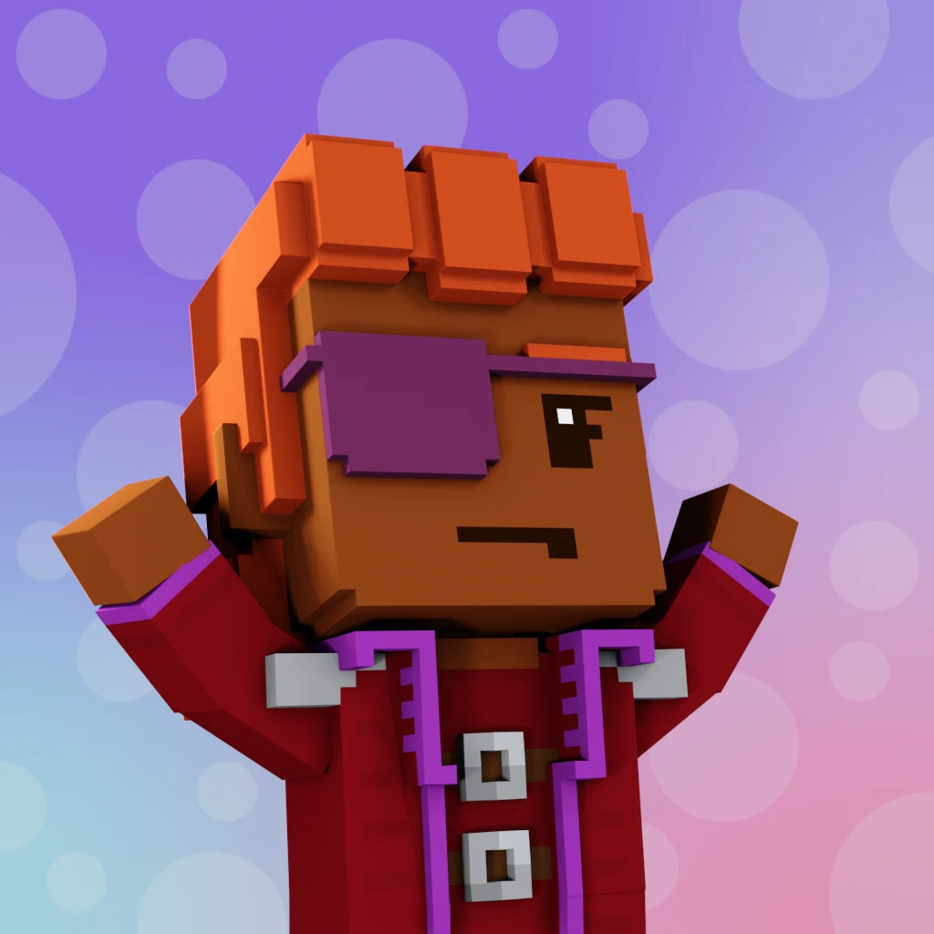 Pirate #9749 voxel render
