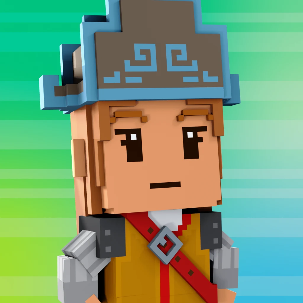Pirate #9758 voxel render
