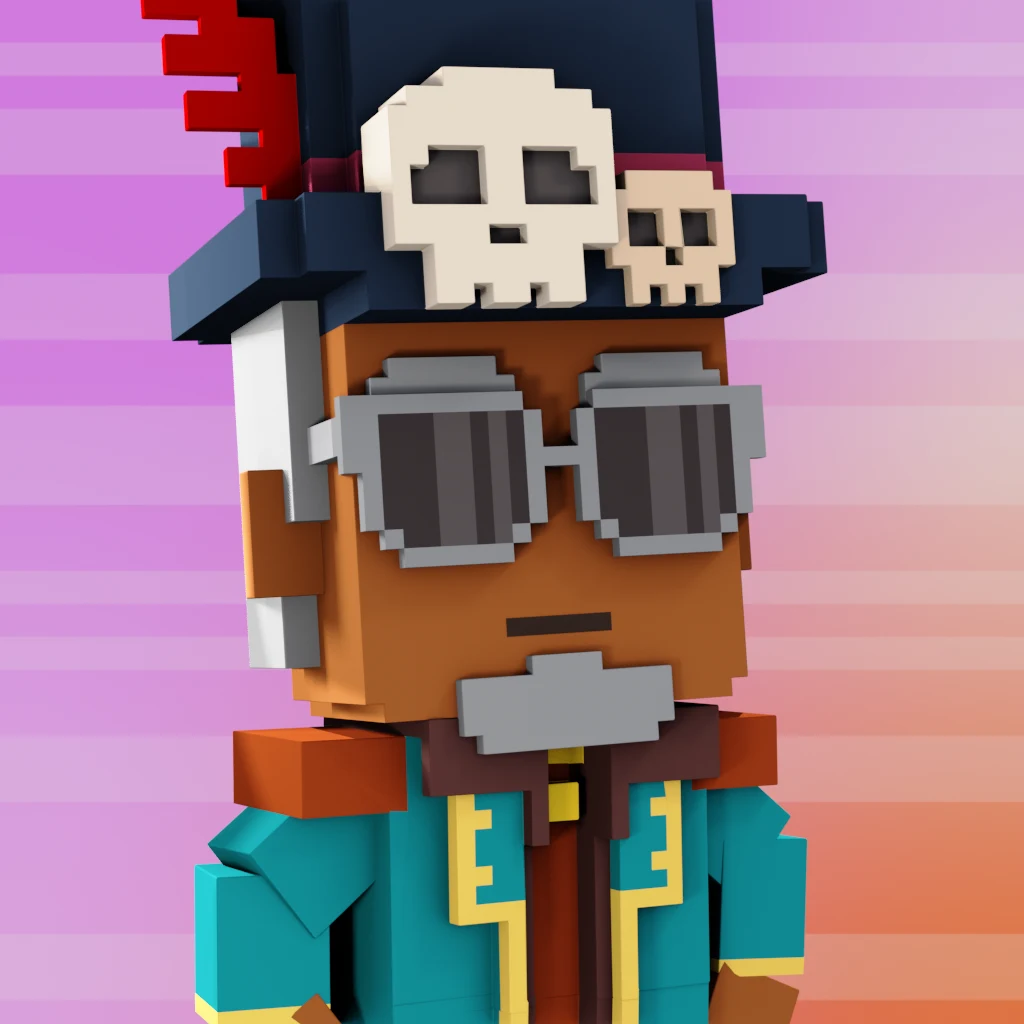 Pirate #9762 voxel render