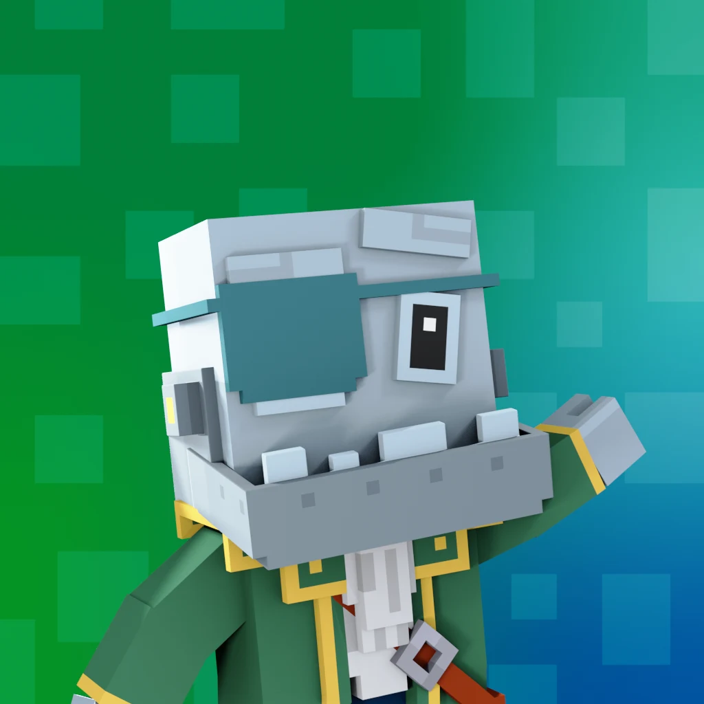 Pirate #9766 voxel render
