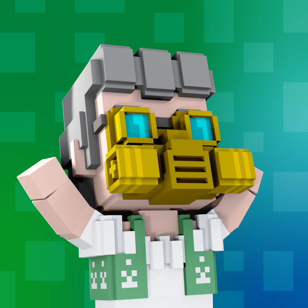 Pirate #9767 voxel render