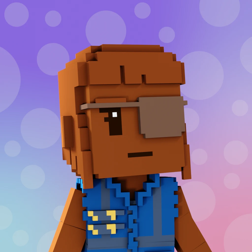 Pirate #9768 voxel render
