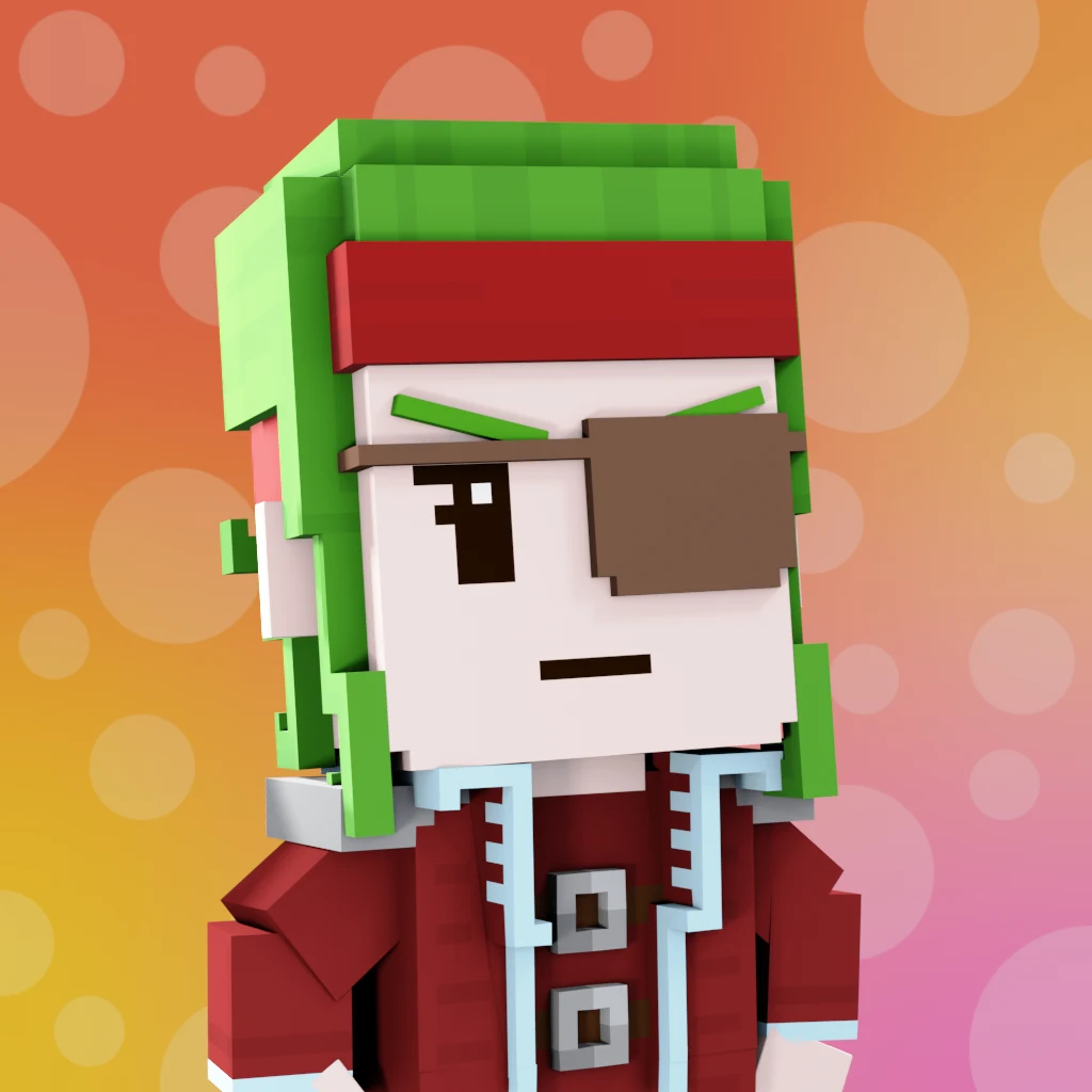 Pirate #9777 voxel render
