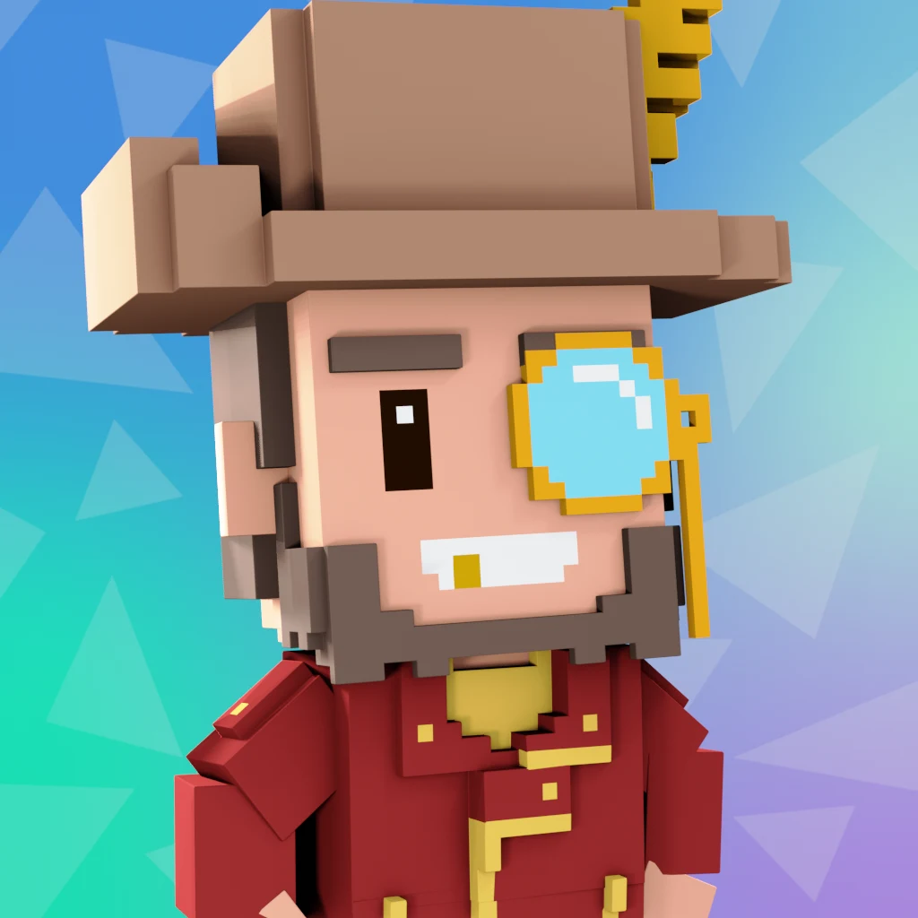 Pirate #9787 voxel render