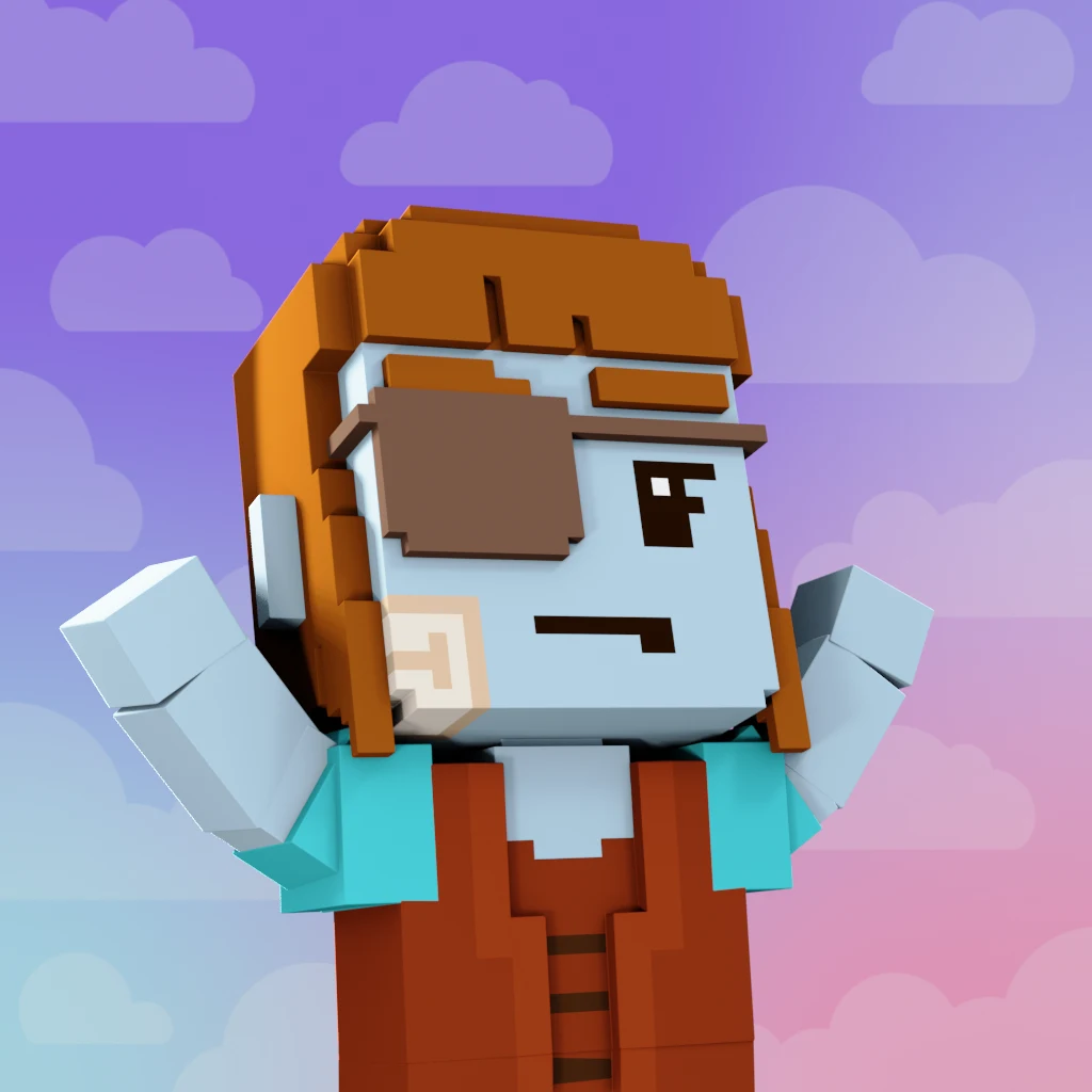 Pirate #979 voxel render