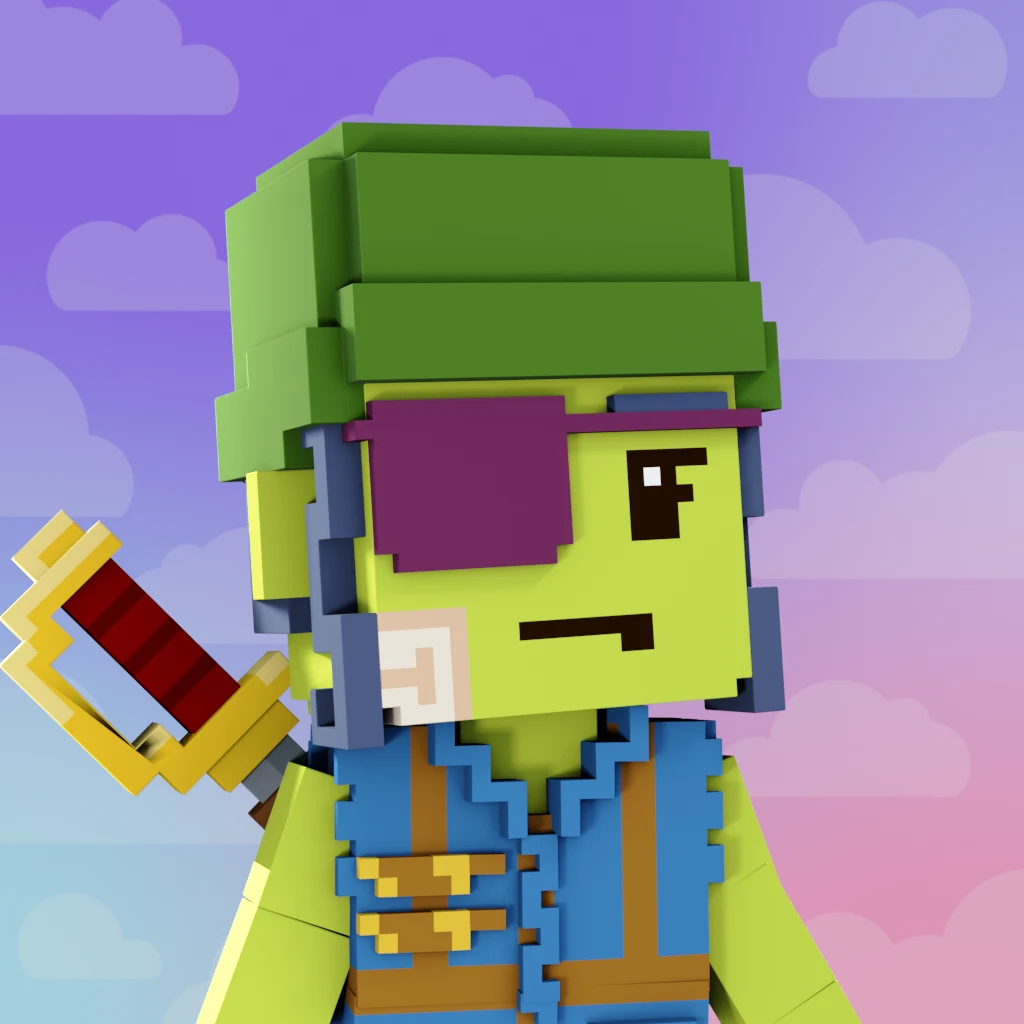 Pirate #9791 voxel render