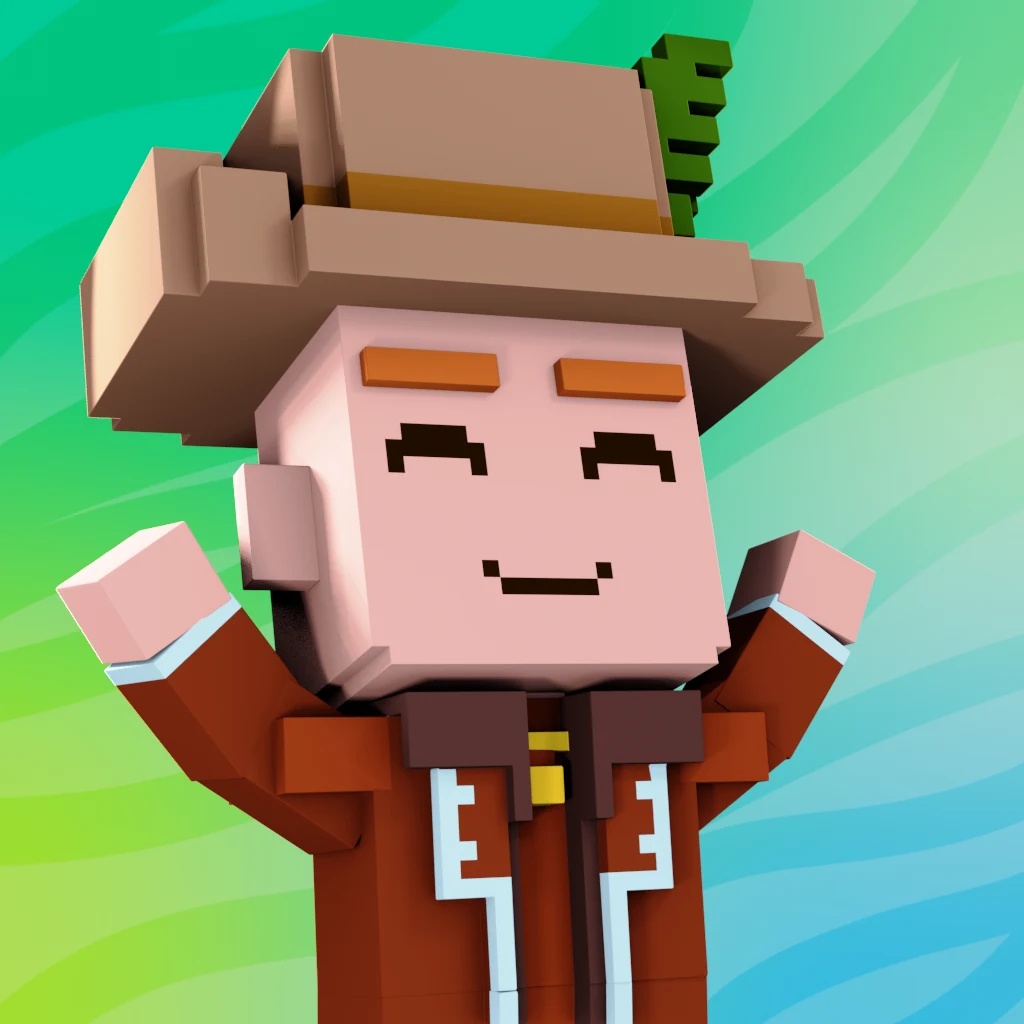 Pirate #9796 voxel render