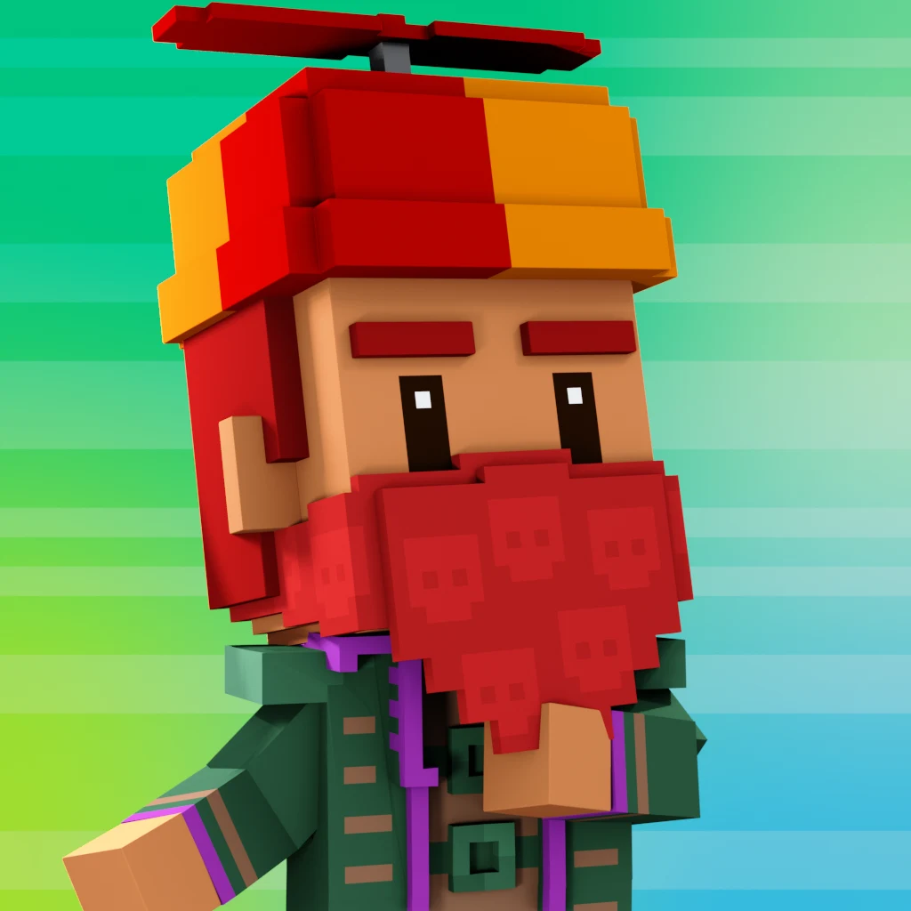 Pirate #9799 voxel render