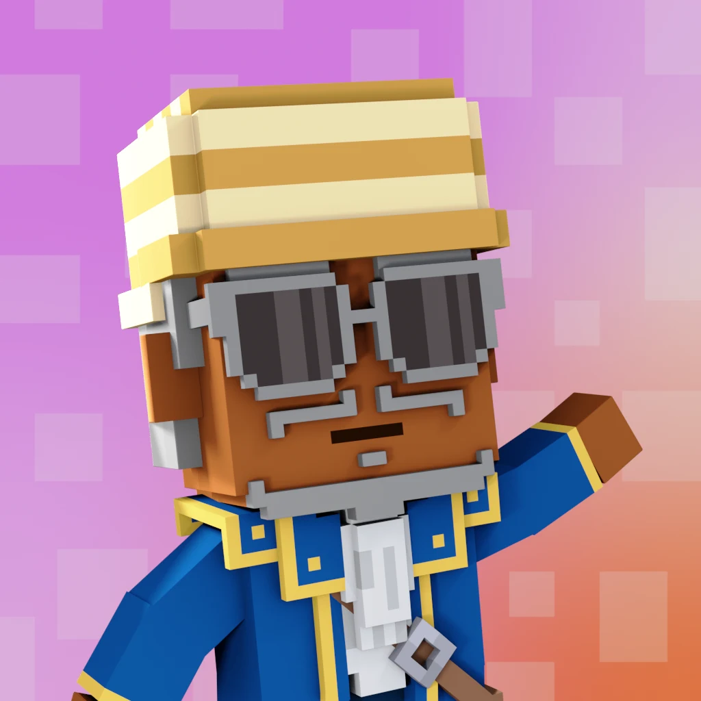 Pirate #9801 voxel render