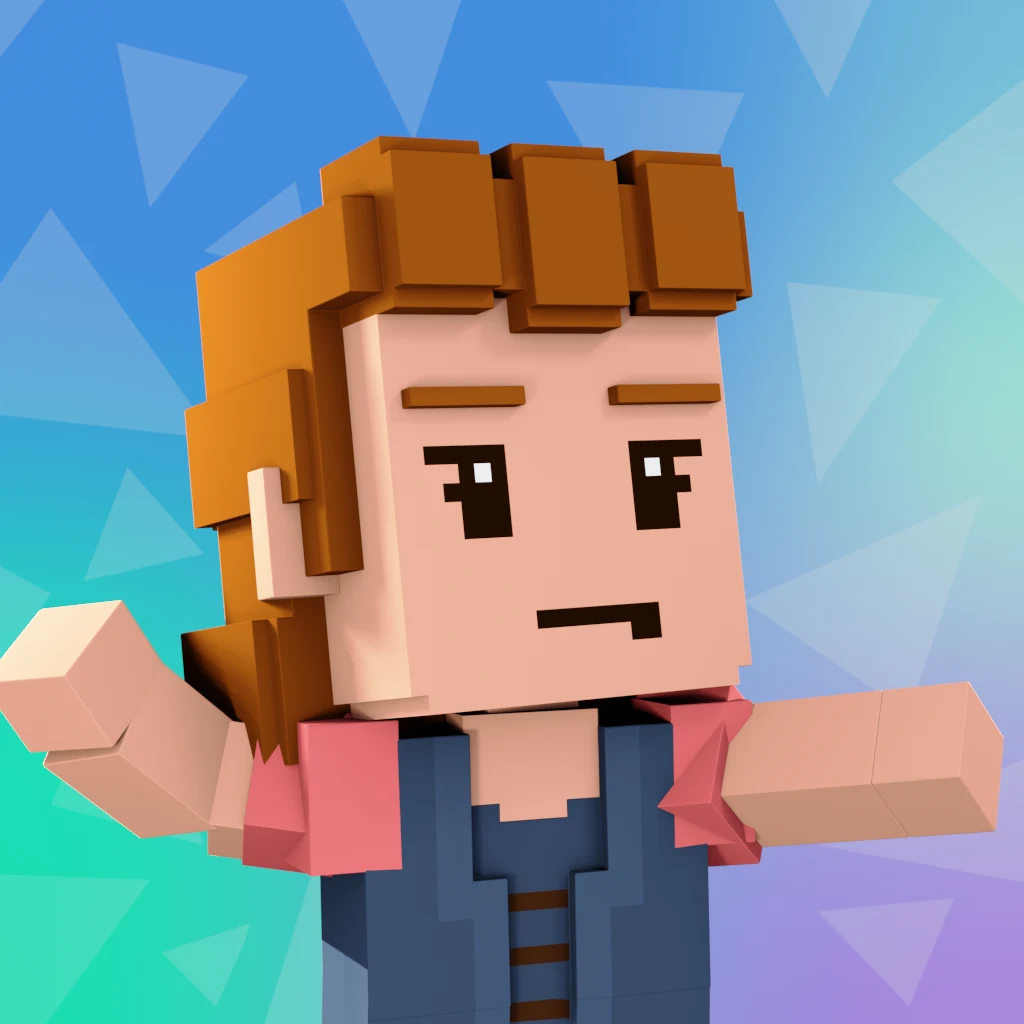 Pirate #9802 voxel render