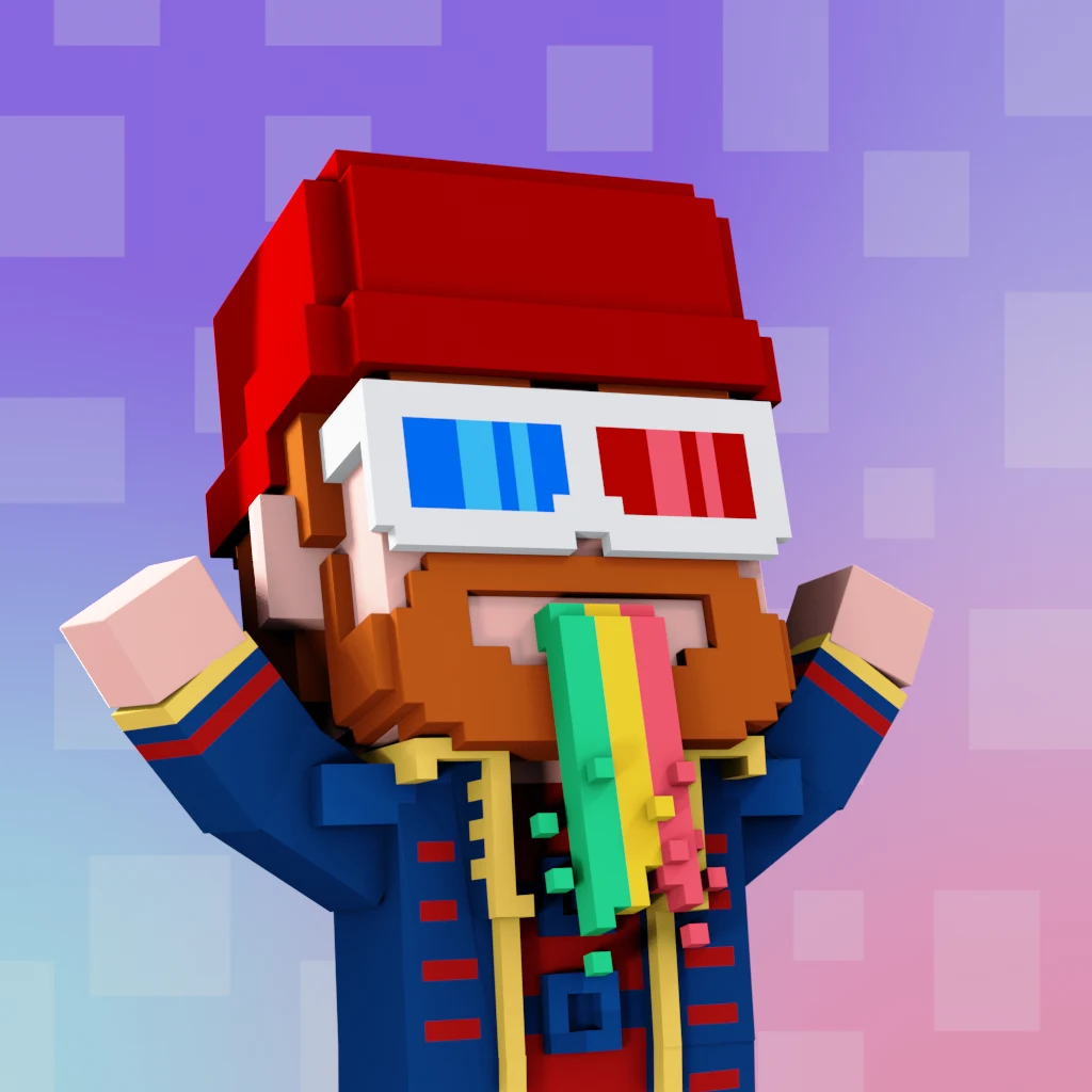 Pirate #9803 voxel render