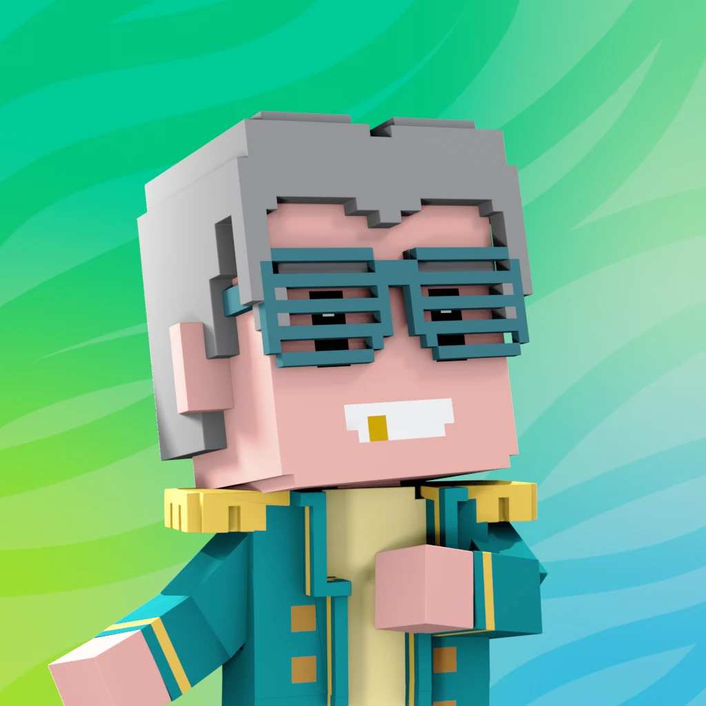 Pirate #9807 voxel render