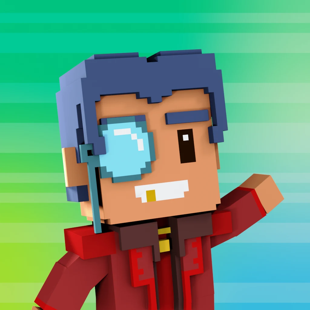 Pirate #9809 voxel render