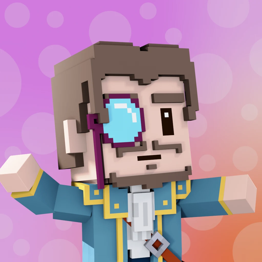 Pirate #9812 voxel render
