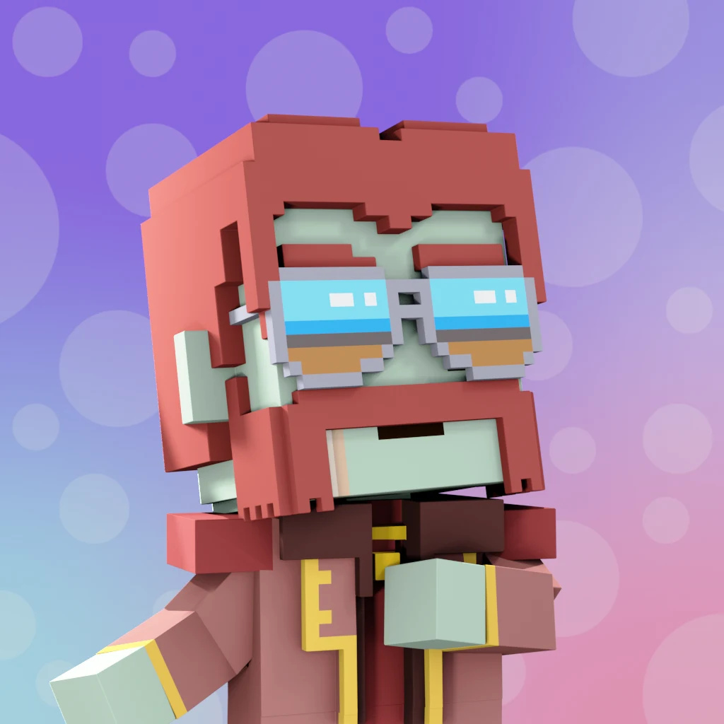 Pirate #9813 voxel render