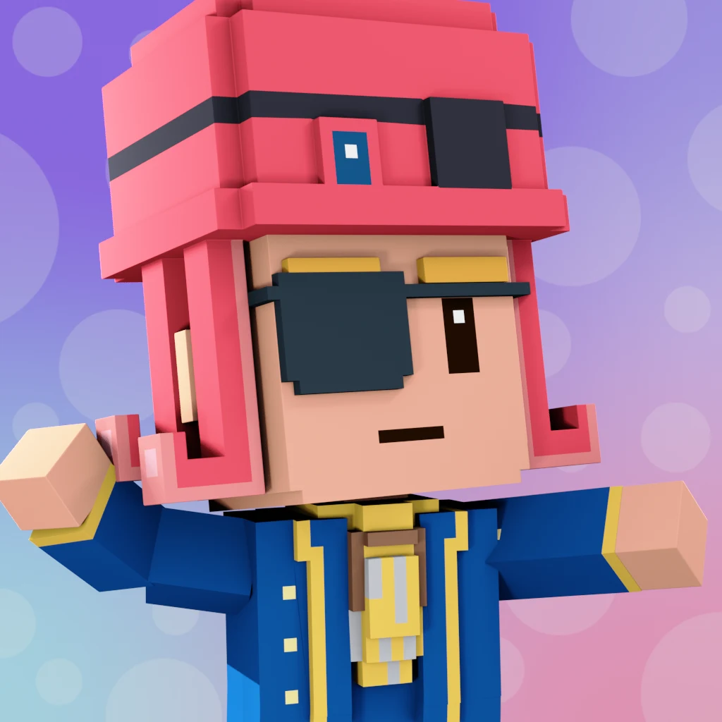 Pirate #9814 voxel render