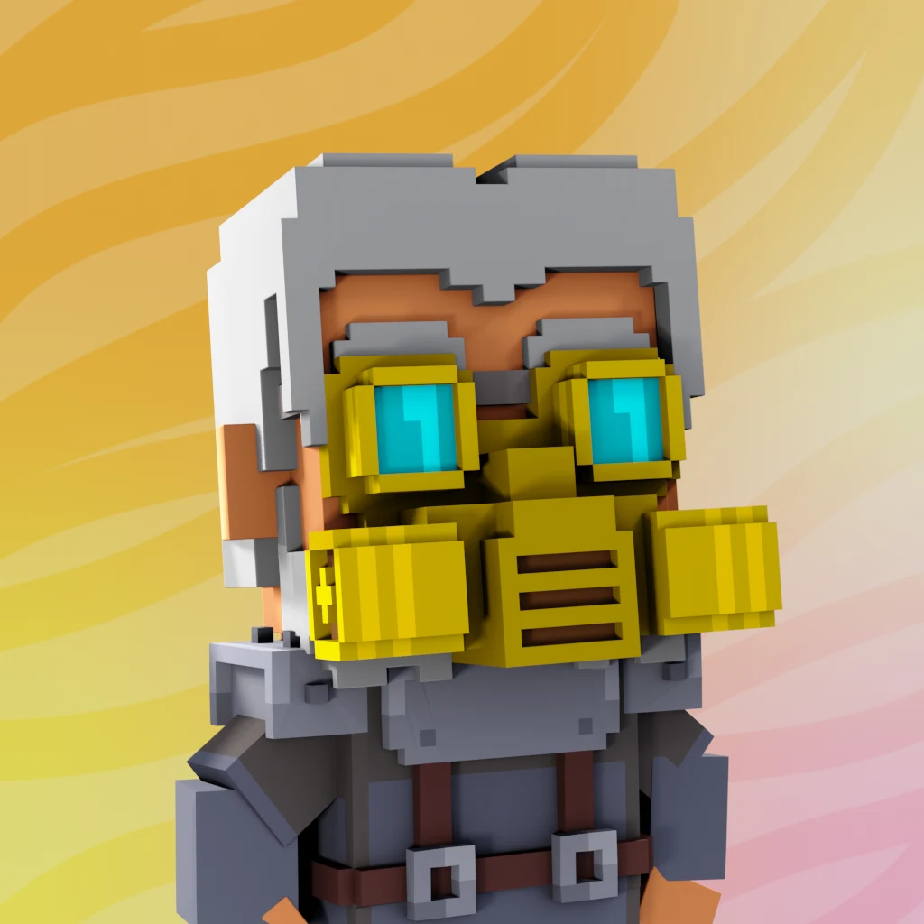 Pirate #982 voxel render