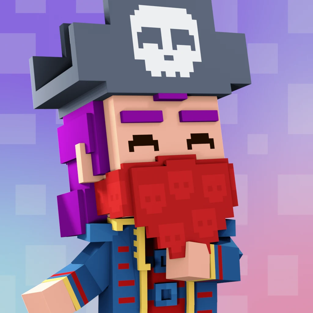 Pirate #9820 voxel render