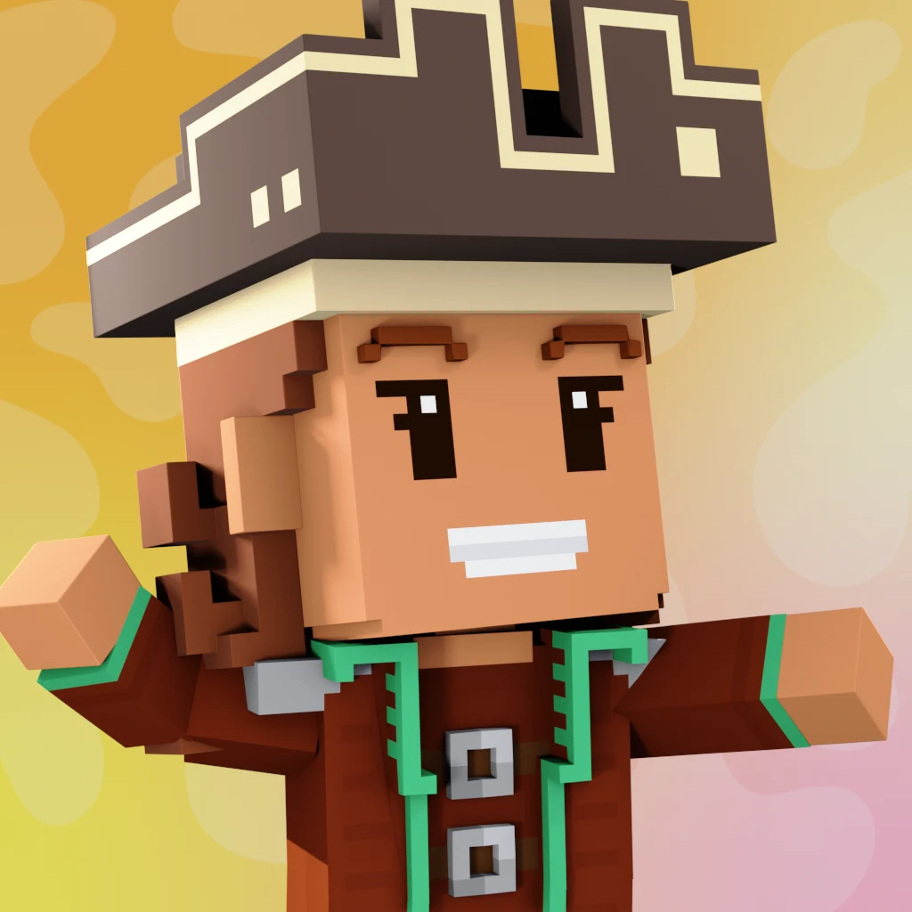 Pirate #9821 voxel render