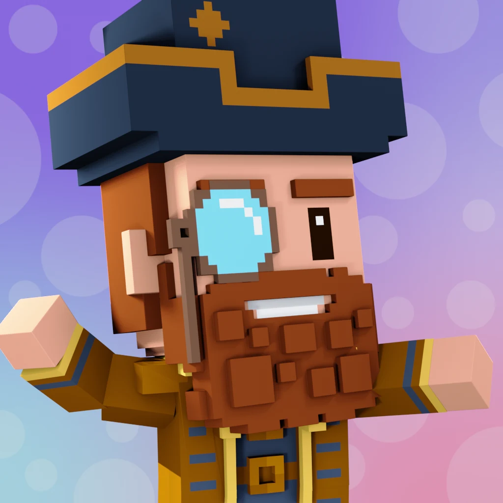 Pirate #9823 voxel render