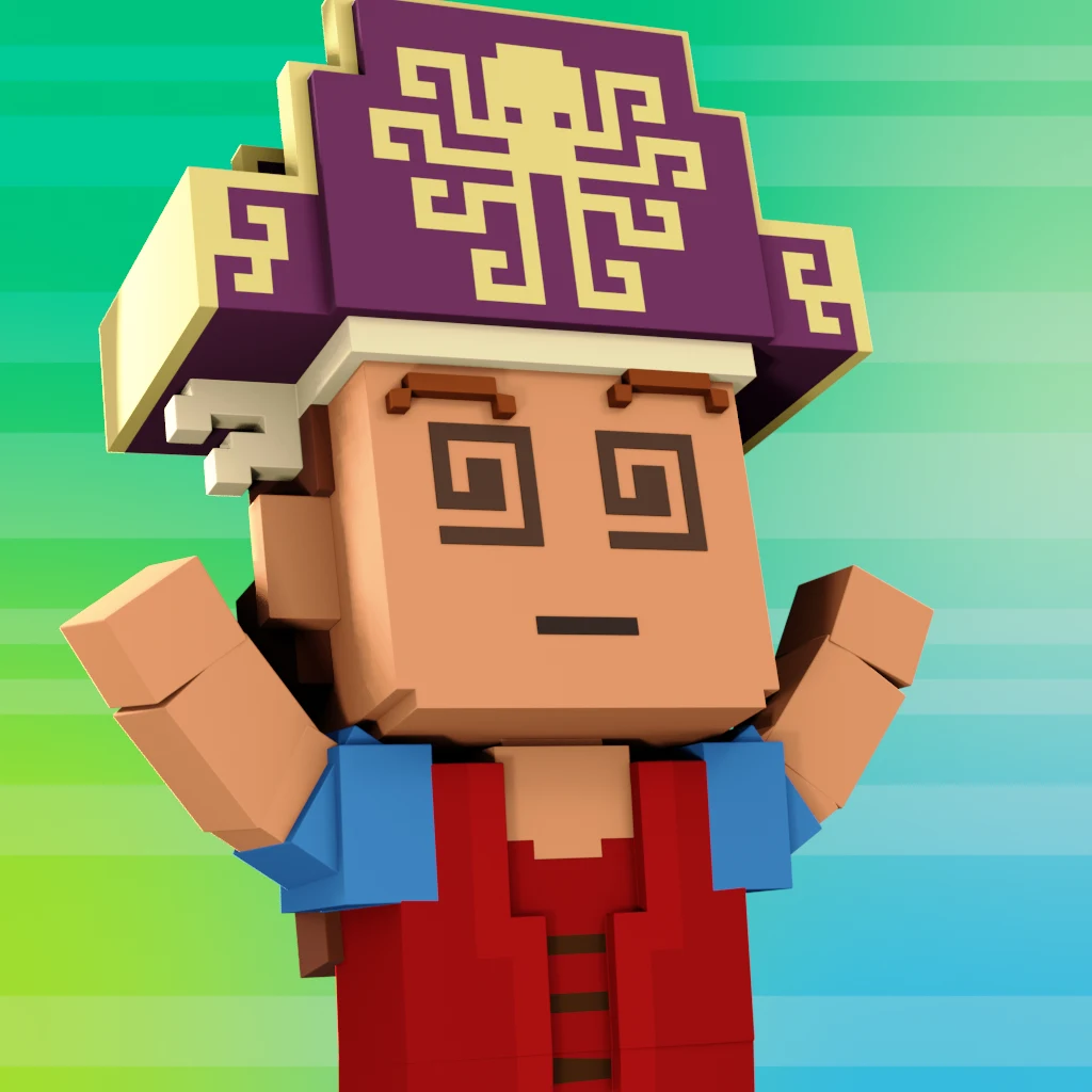 Pirate #9830 voxel render