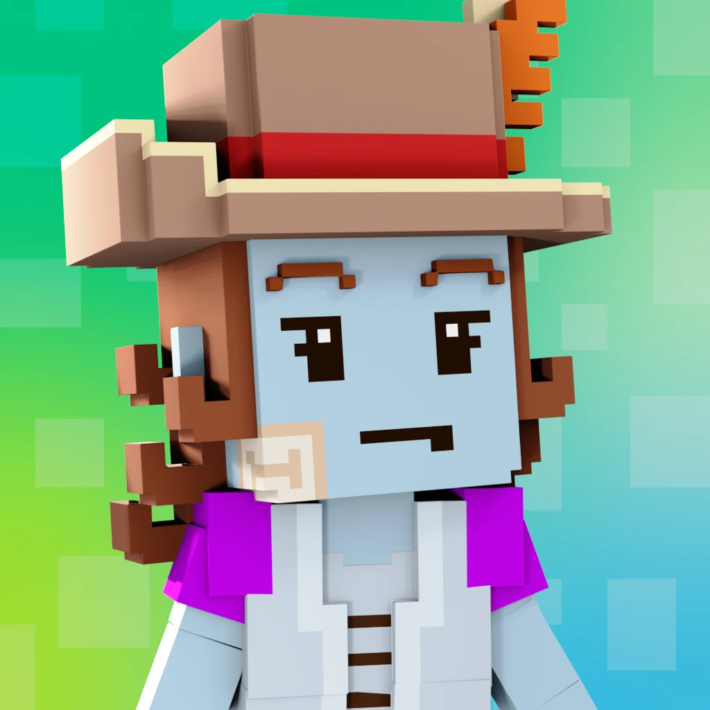 Pirate #9833 voxel render