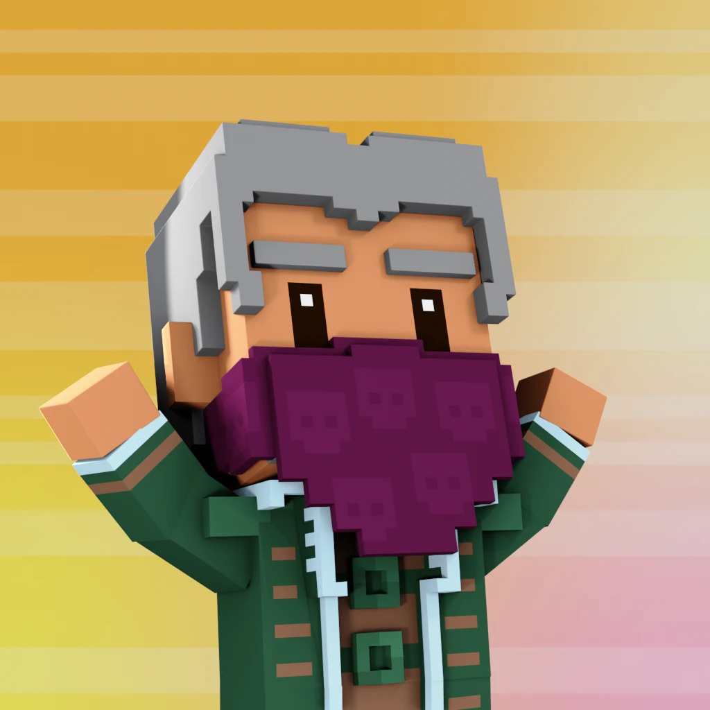 Pirate #9834 voxel render