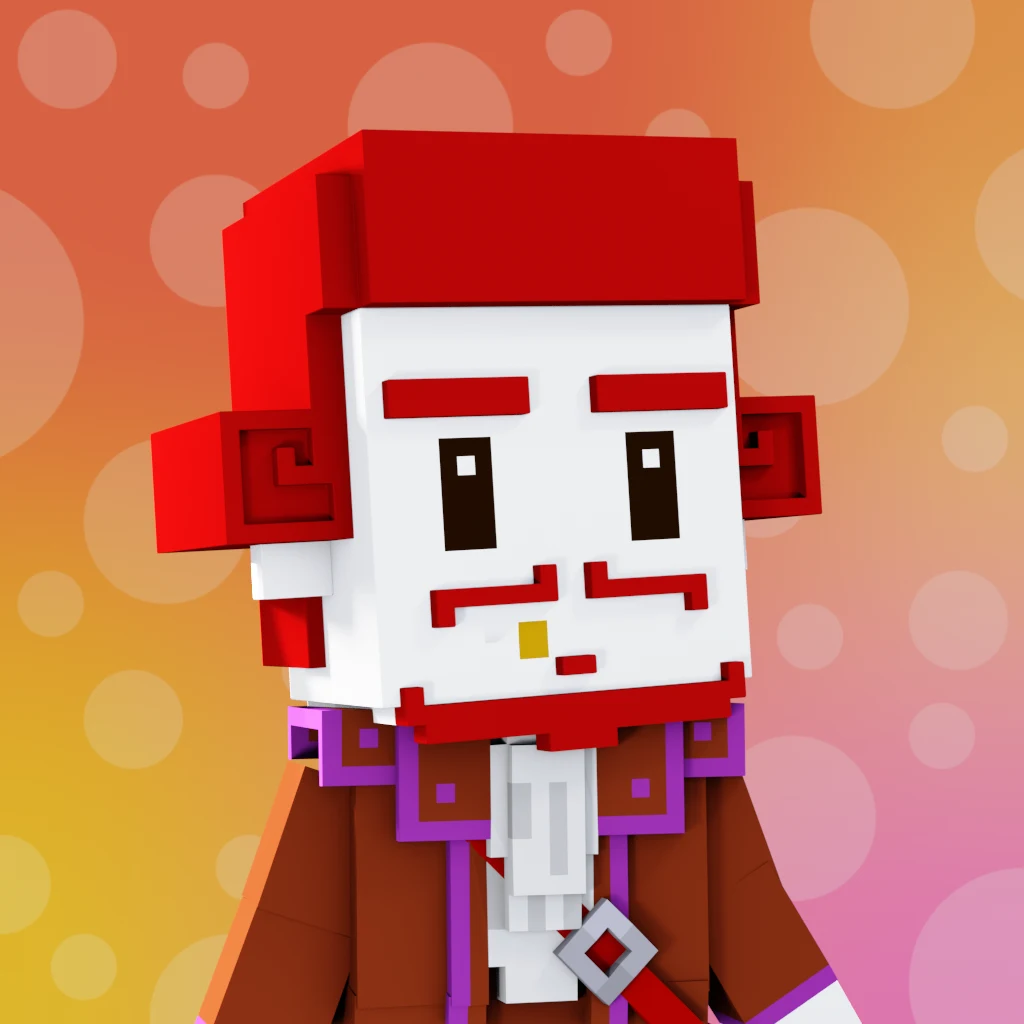 Pirate #9837 voxel render