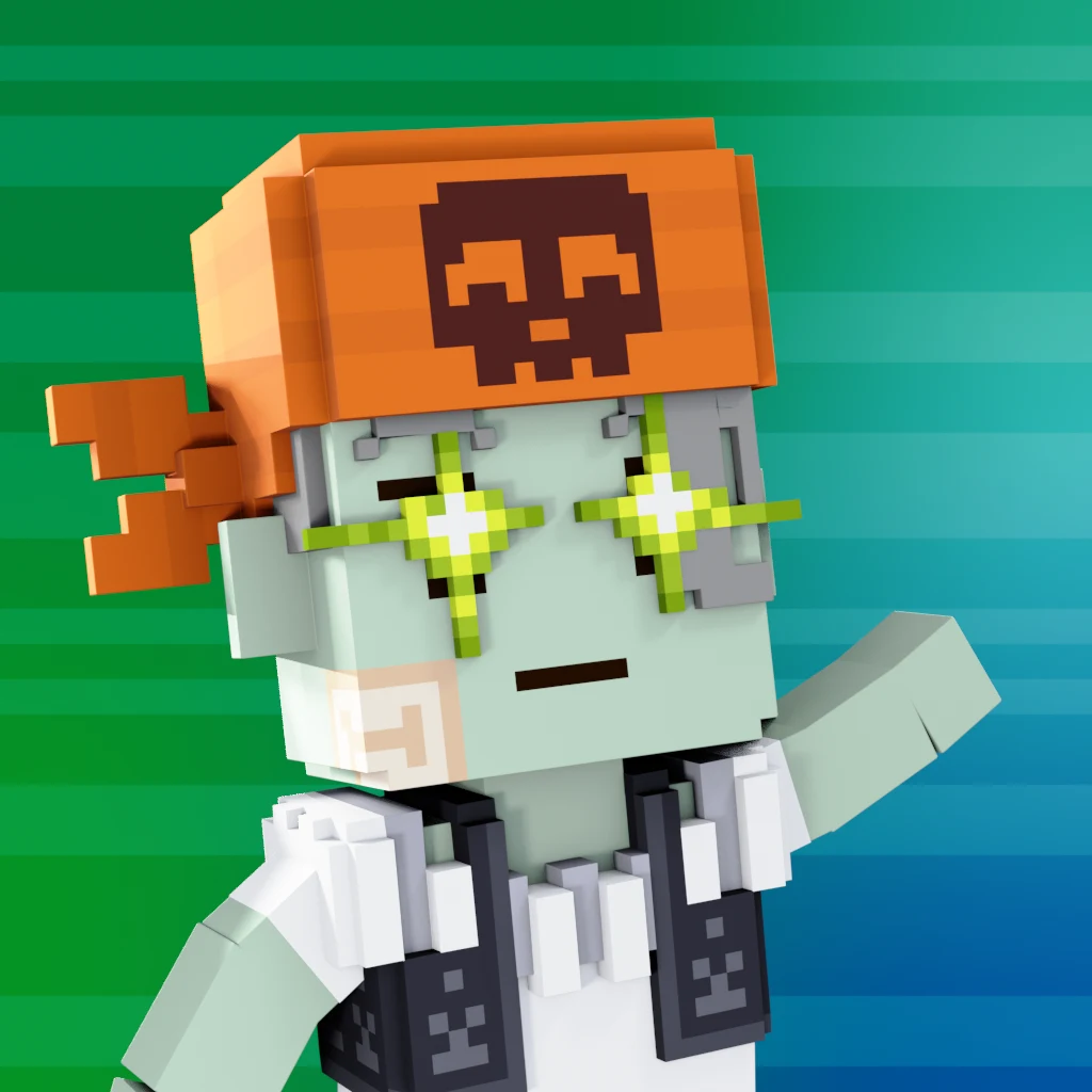 Pirate #9845 voxel render