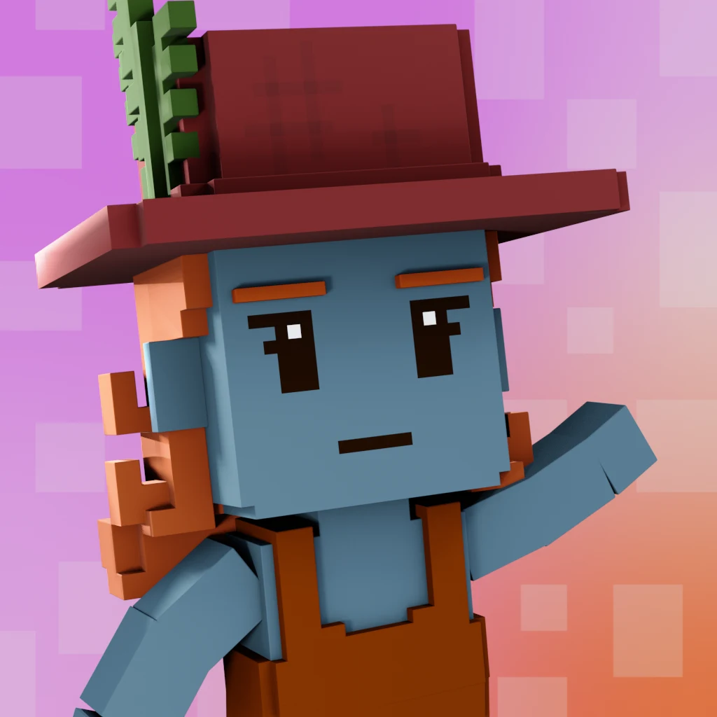 Pirate #9847 voxel render