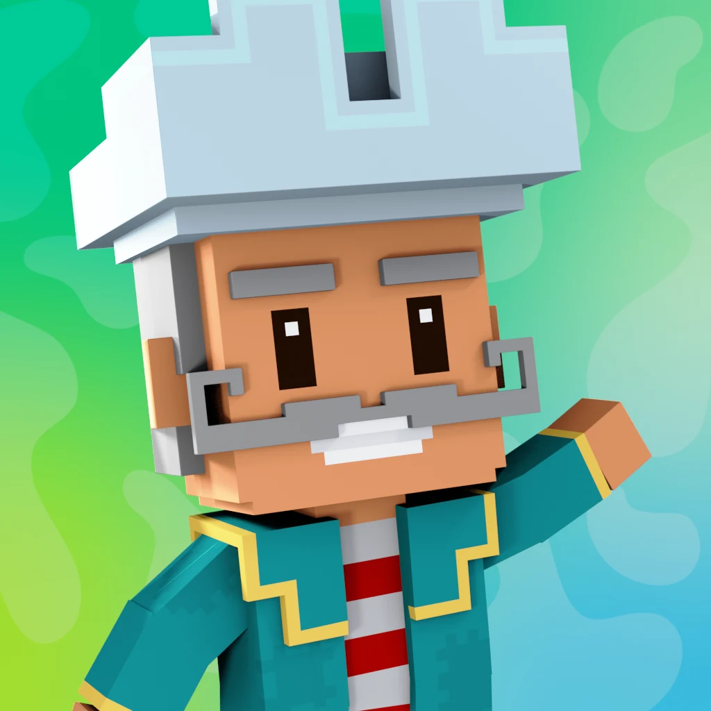 Pirate #9851 voxel render