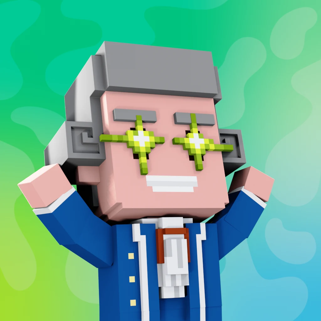 Pirate #9854 voxel render