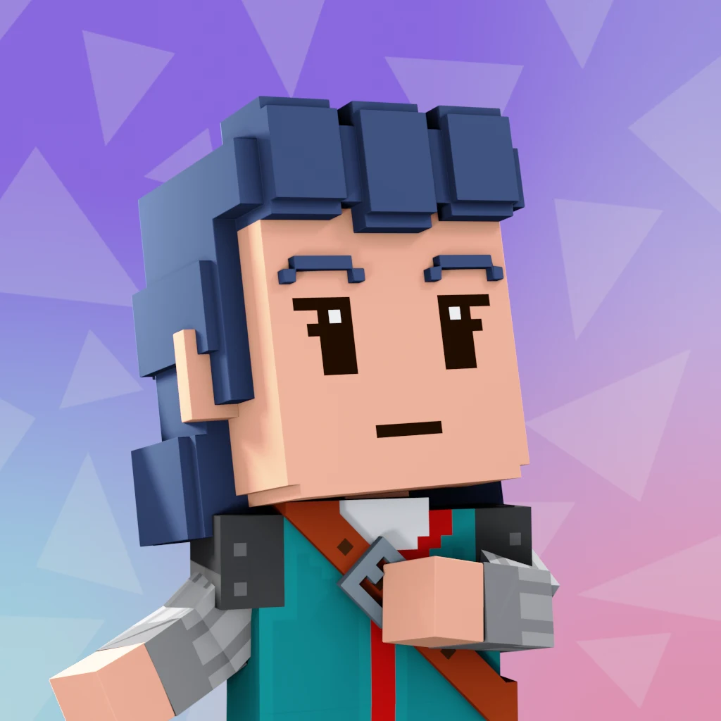 Pirate #9858 voxel render