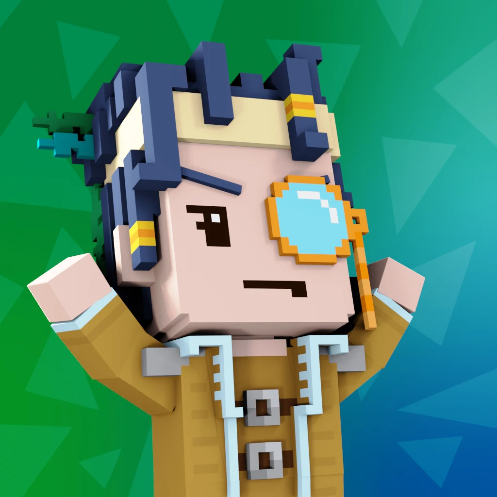 Pirate #9860 voxel render