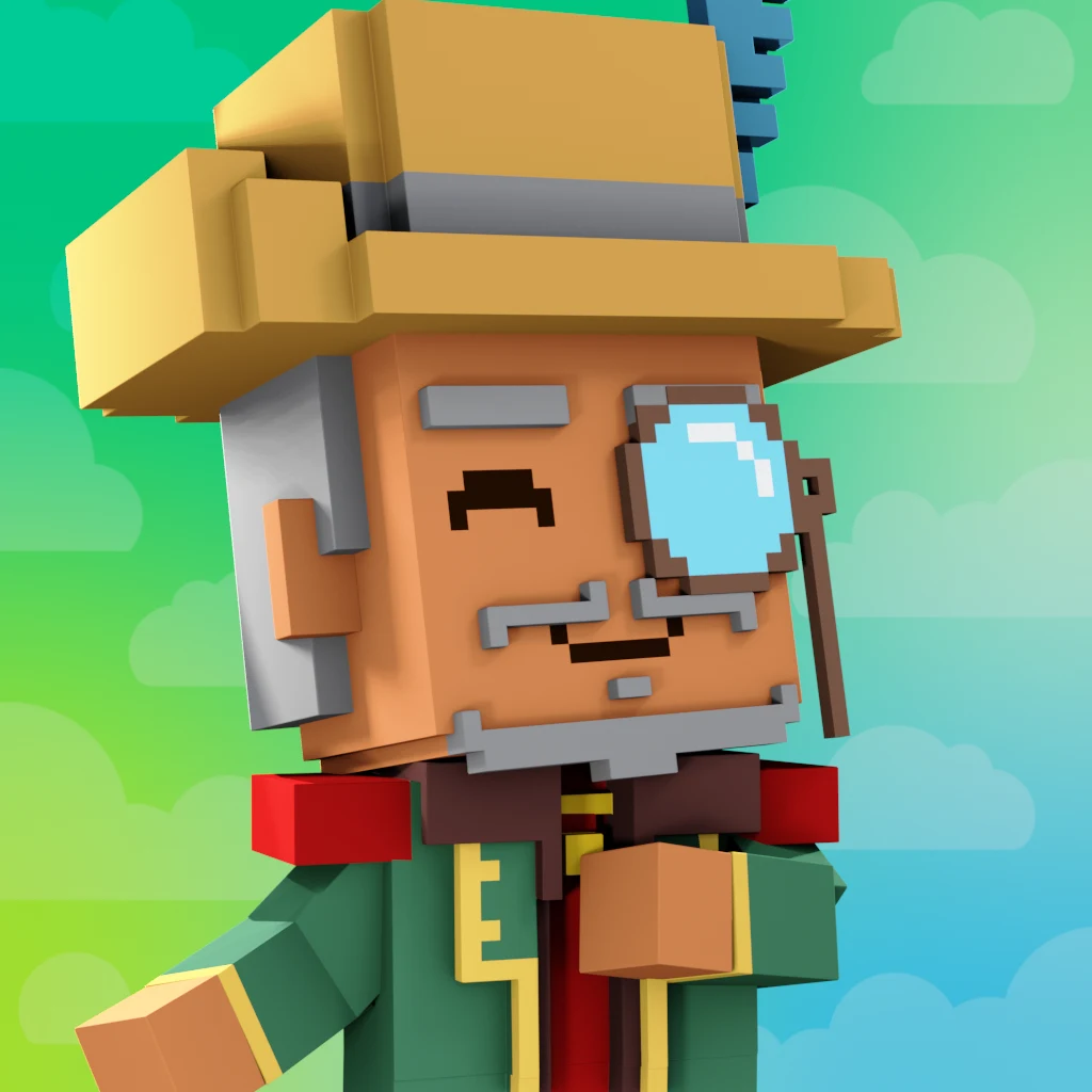 Pirate #9862 voxel render