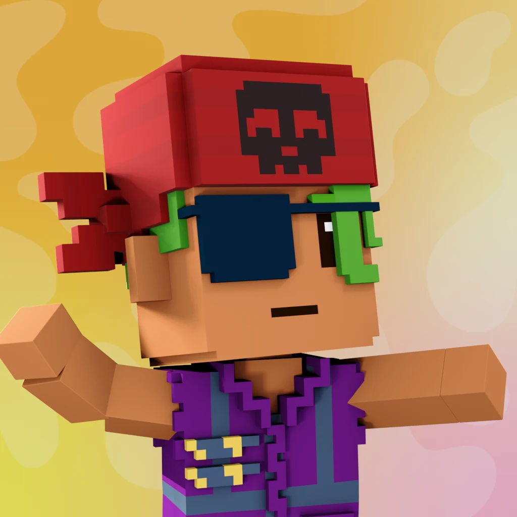 Pirate #9866 voxel render