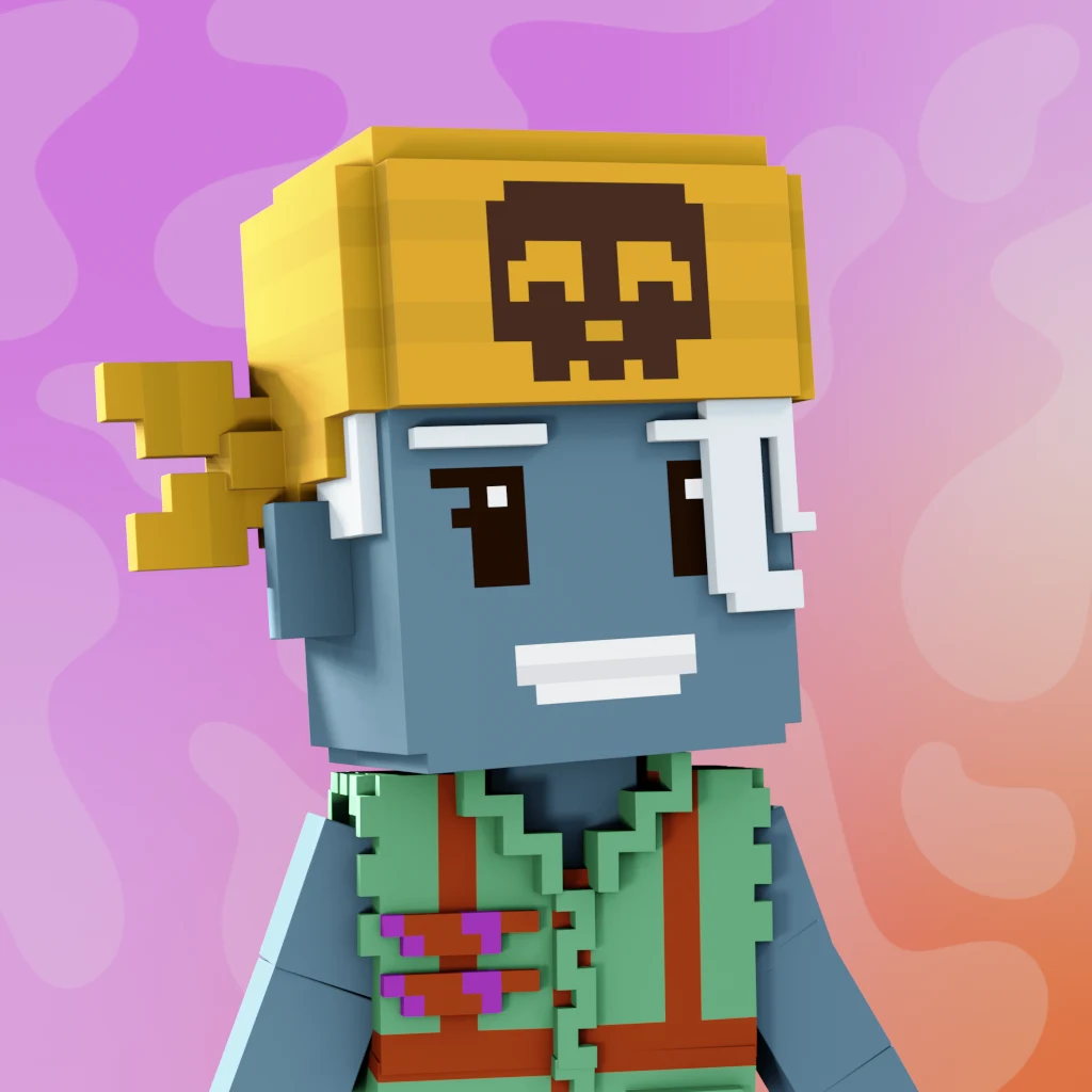 Pirate #9870 voxel render