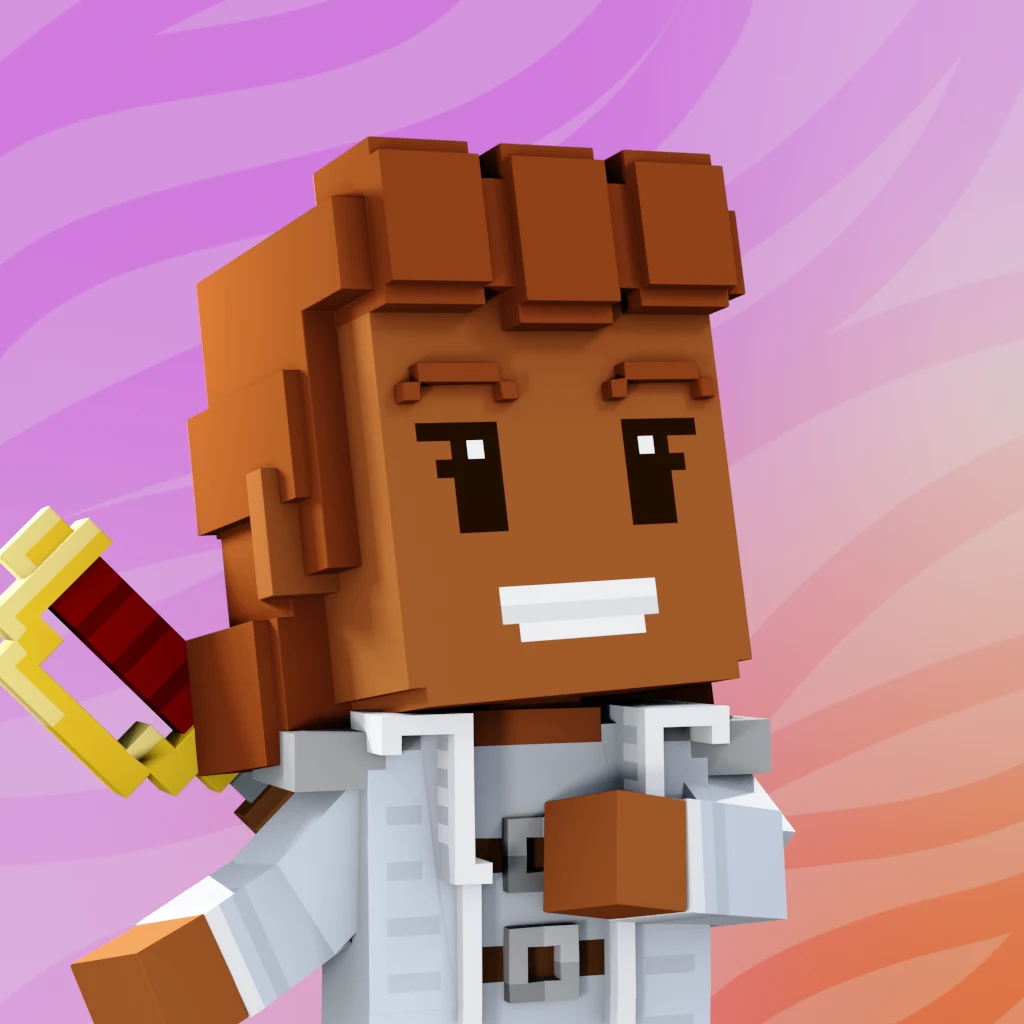 Pirate #9874 voxel render
