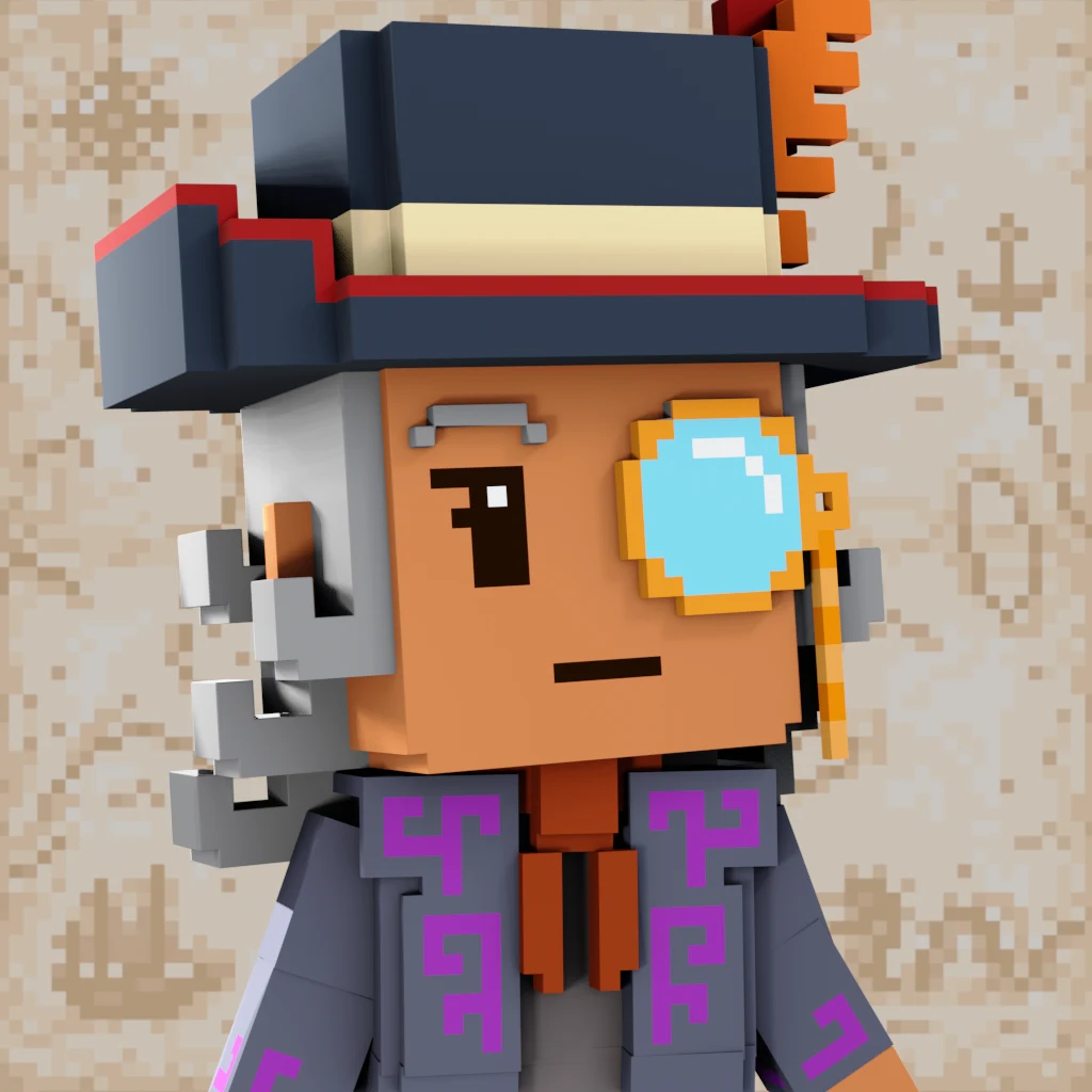Pirate #9877 voxel render