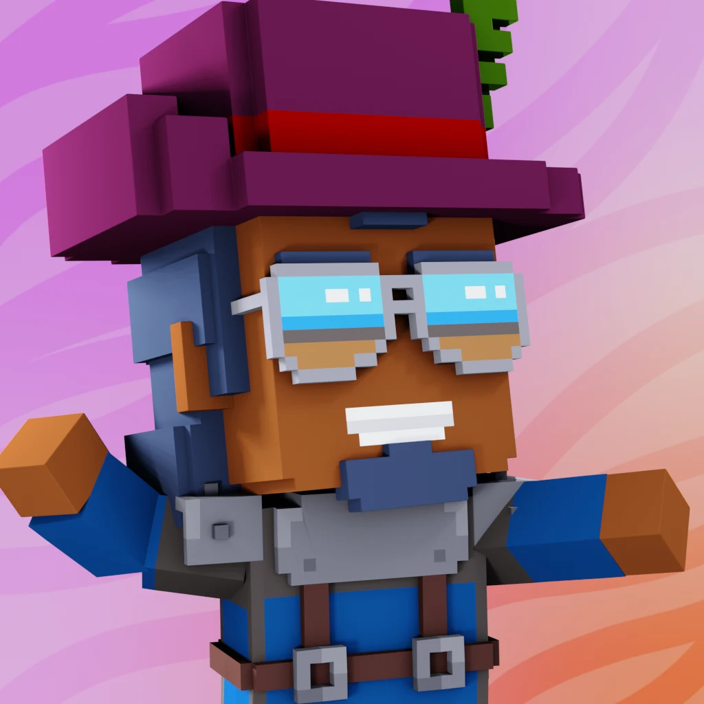 Pirate #9879 voxel render