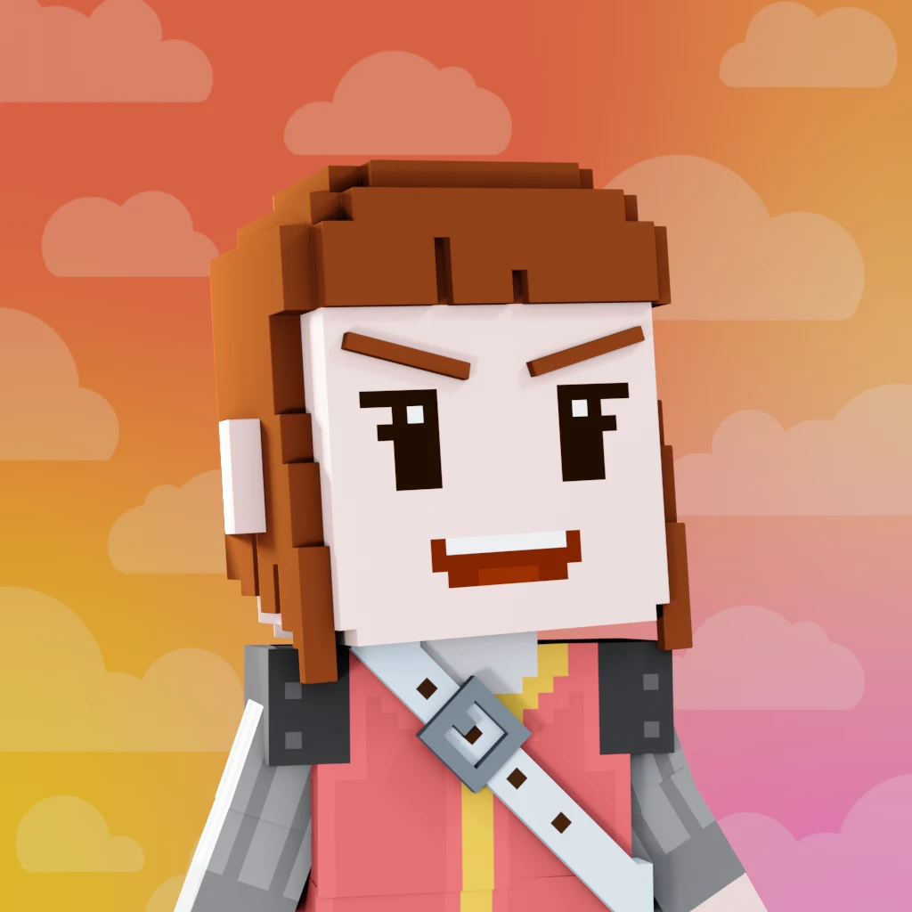 Pirate #9881 voxel render