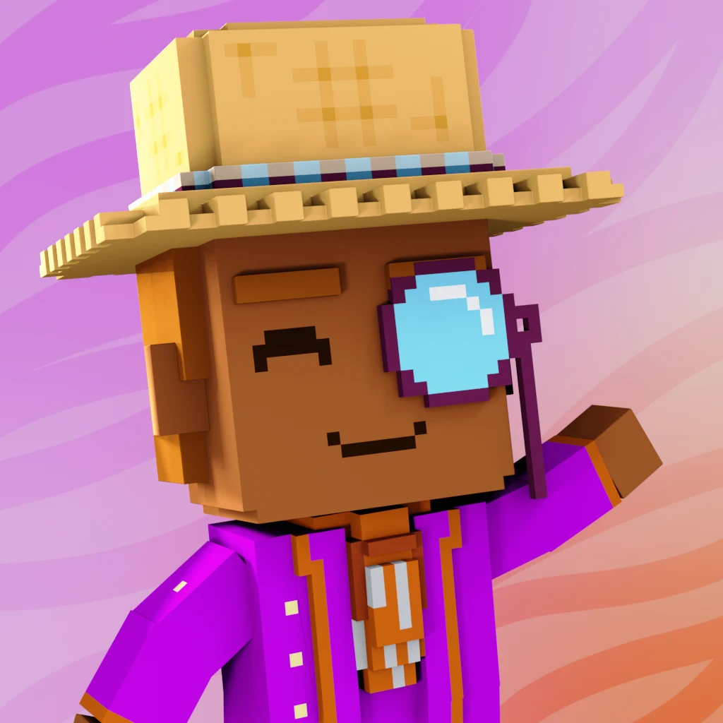 Pirate #9882 voxel render
