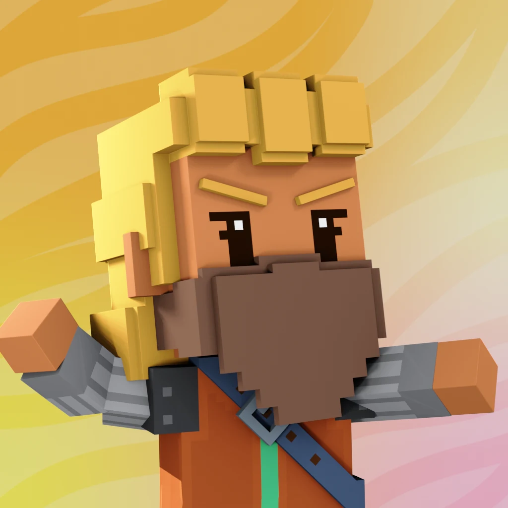Pirate #9883 voxel render